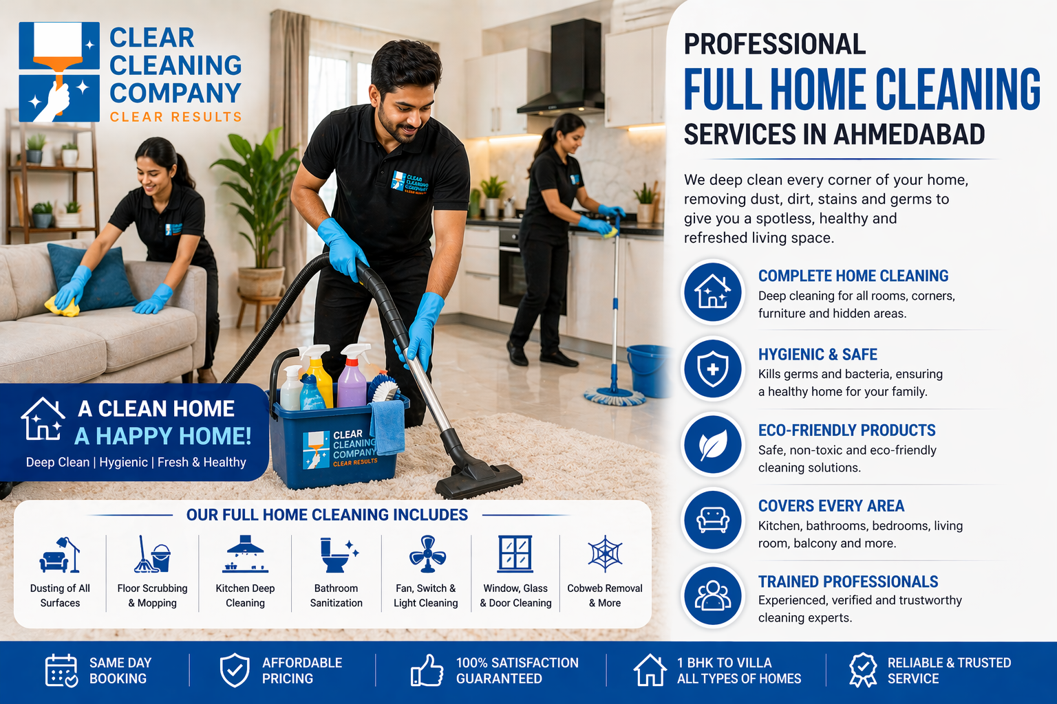 Full Home Cleaning Ahmedabad