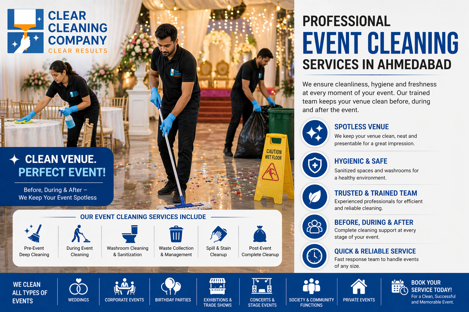 Event Cleaning Services Ahmedabad